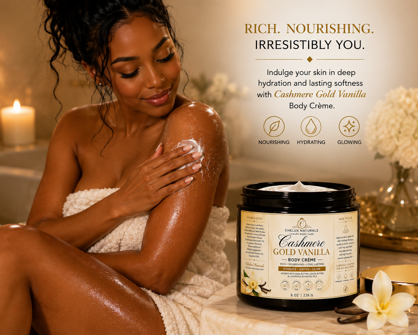 Cashmere Gold Vanilla Body Crème